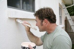 painting exterior wall