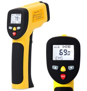 The eT1050D Infrared Thermometer with expanded temperature range up to 1922°F/1000°C is an excellent tool for high temperature automotive diagnostics. Also called a Laser Temperature Gun