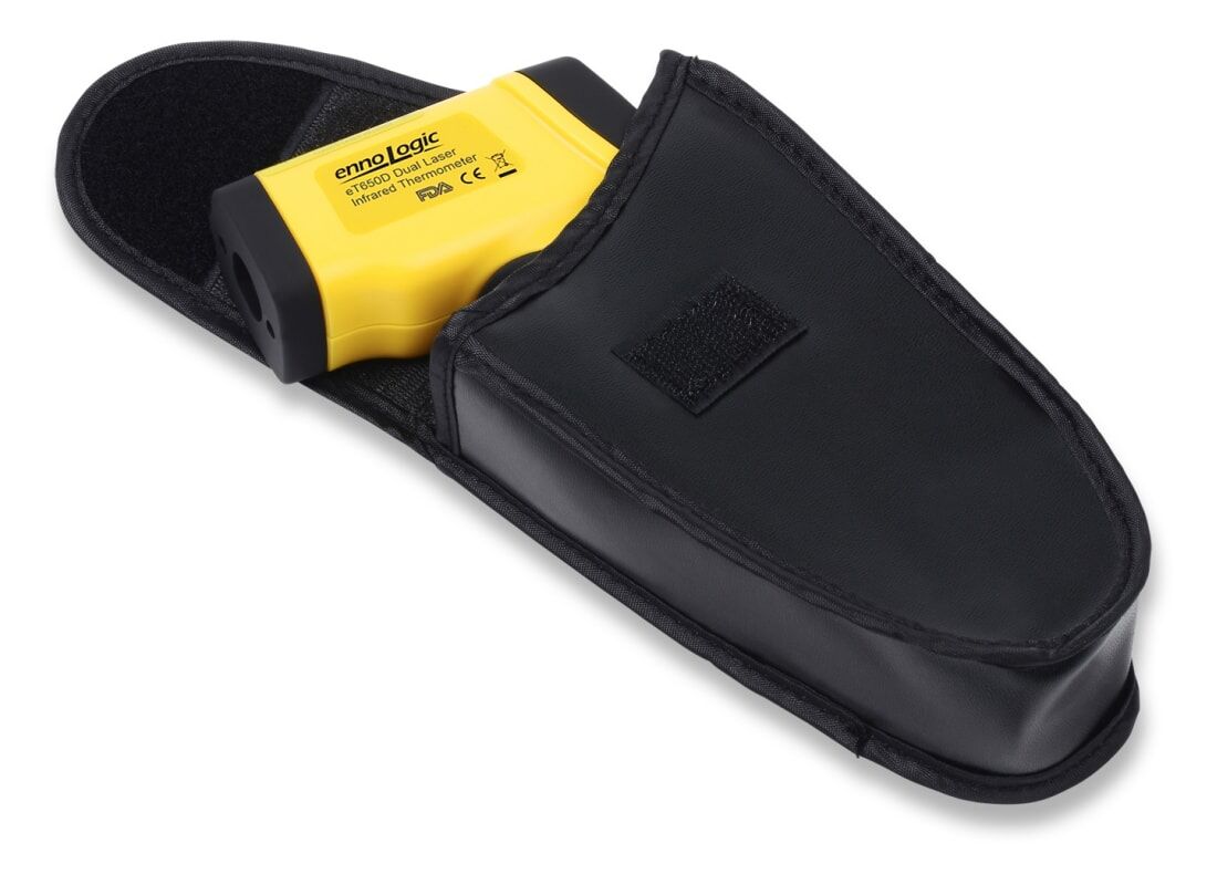 eT650D temperature gun in holster