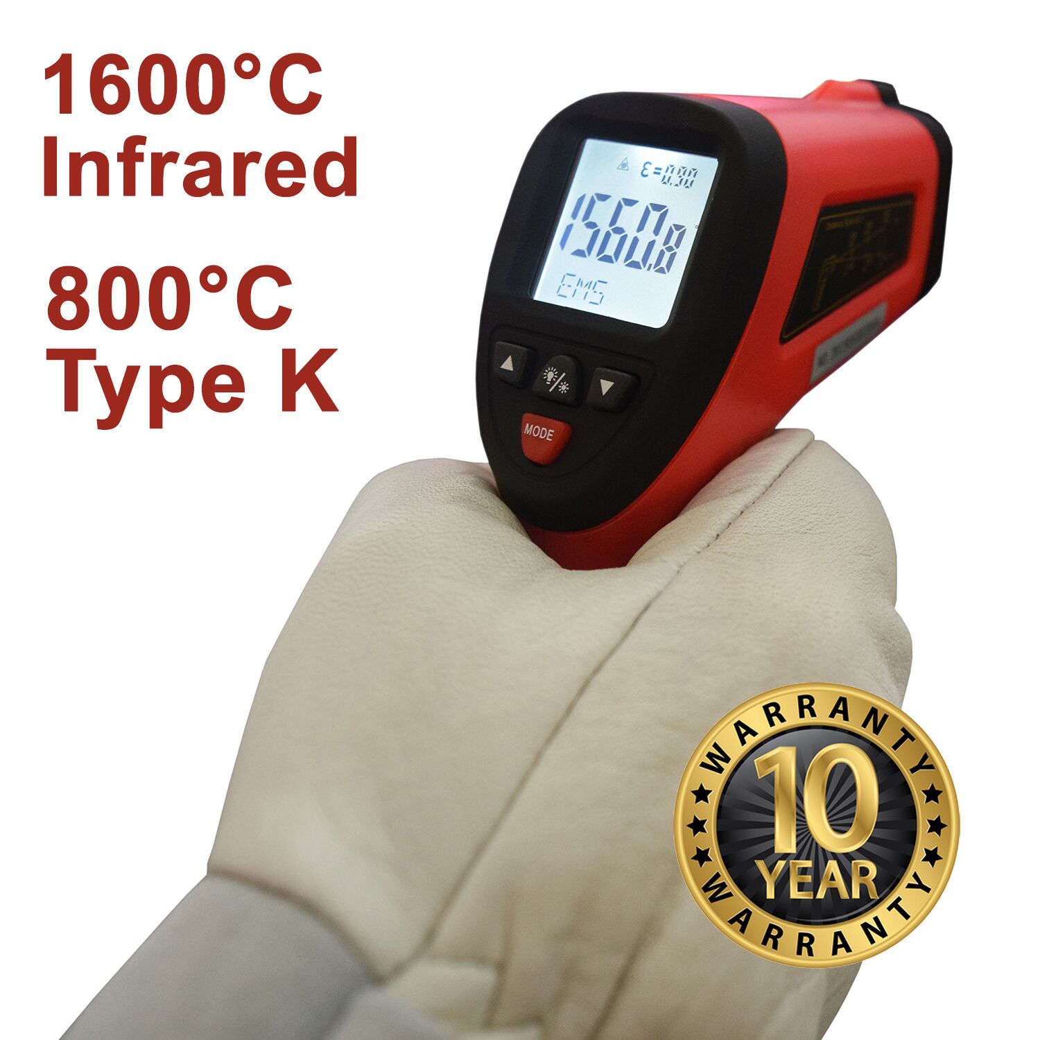 High-Temperature Infrared Thermometer eT1600S - Image 2